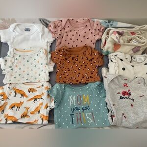 Colorful Baby Onesies Set